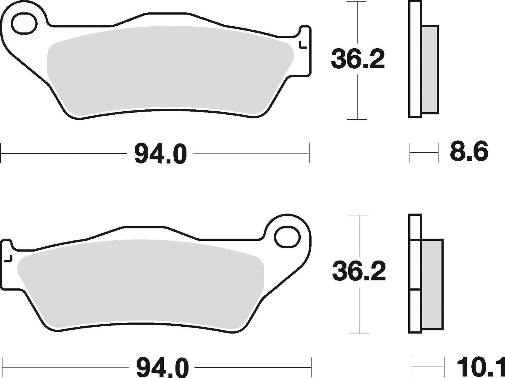 Klocki hamulcowe braking semi metallic 794sm1 - zdjęcie 2