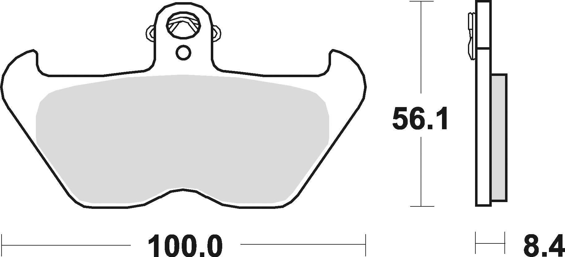 Klocki hamulcowe braking semi metallic 806sm1 - zdjęcie 2