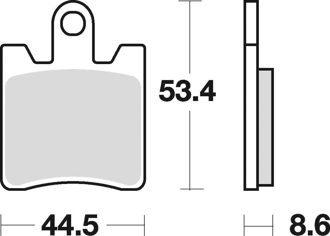 Klocki hamulcowe braking semi metallic 830sm1 - zdjęcie 2