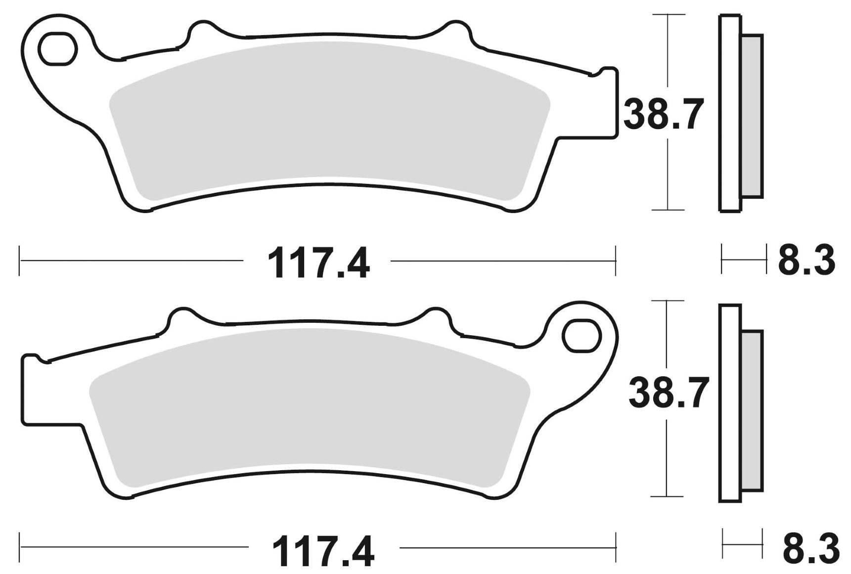 Klocki hamulcowe braking semi metallic 853sm1 (fa324) - zdjęcie 2