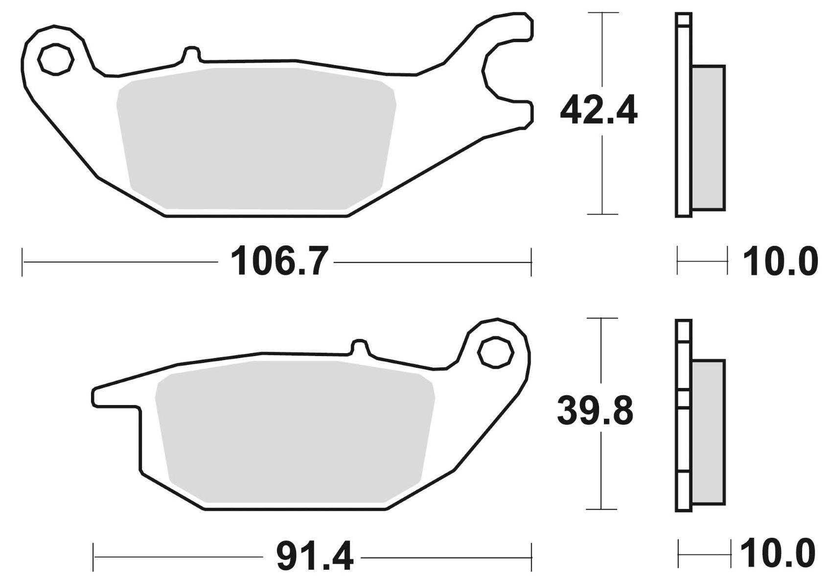 Klocki hamulcowe braking semi metallic 867sm1 - zdjęcie 2