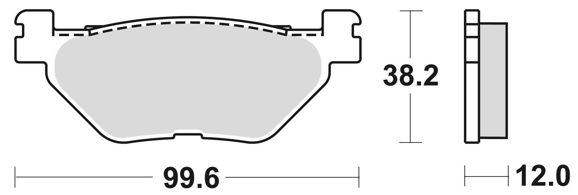 Klocki hamulcowe braking semi metallic 868sm1