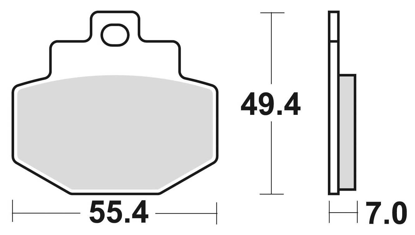 Klocki hamulcowe braking semi metallic 871sm1 - zdjęcie 2