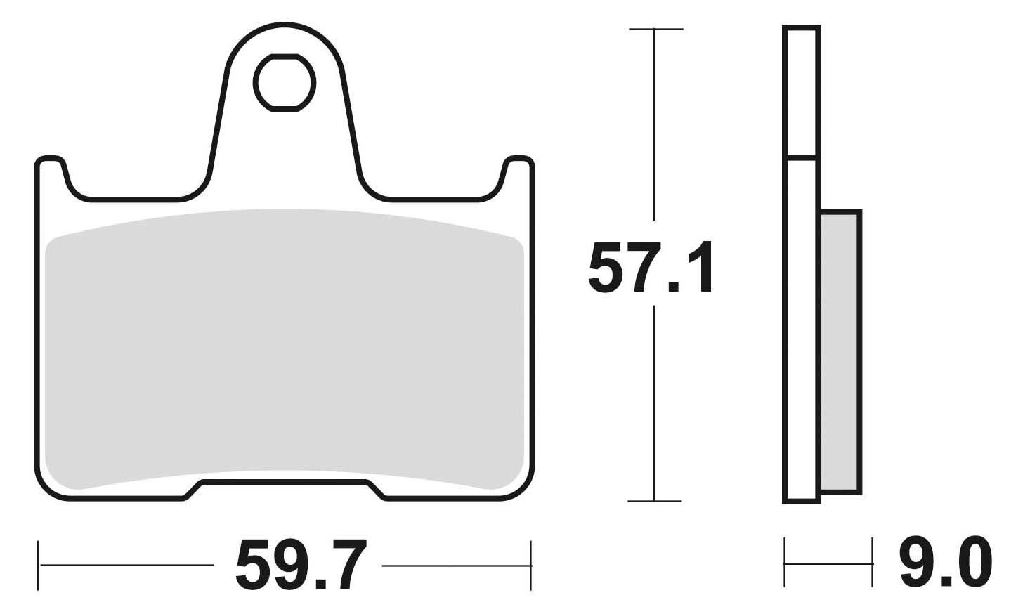 Klocki hamulcowe braking semi metallic 875sm1 - zdjęcie 2