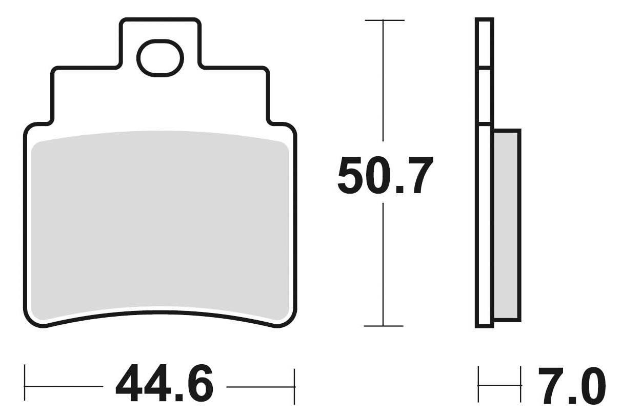 Klocki hamulcowe braking semi metallic 883sm1 - zdjęcie 2