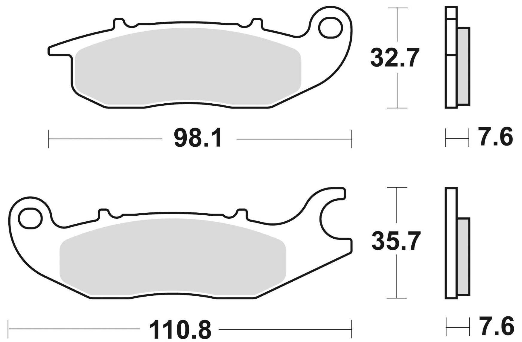 Klocki hamulcowe braking semi metallic 902sm1 - zdjęcie 2
