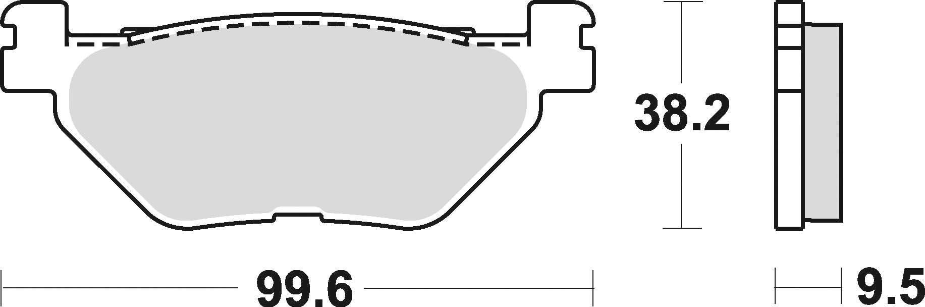 Klocki hamulcowe braking semi metallic 903sm1 - zdjęcie 2
