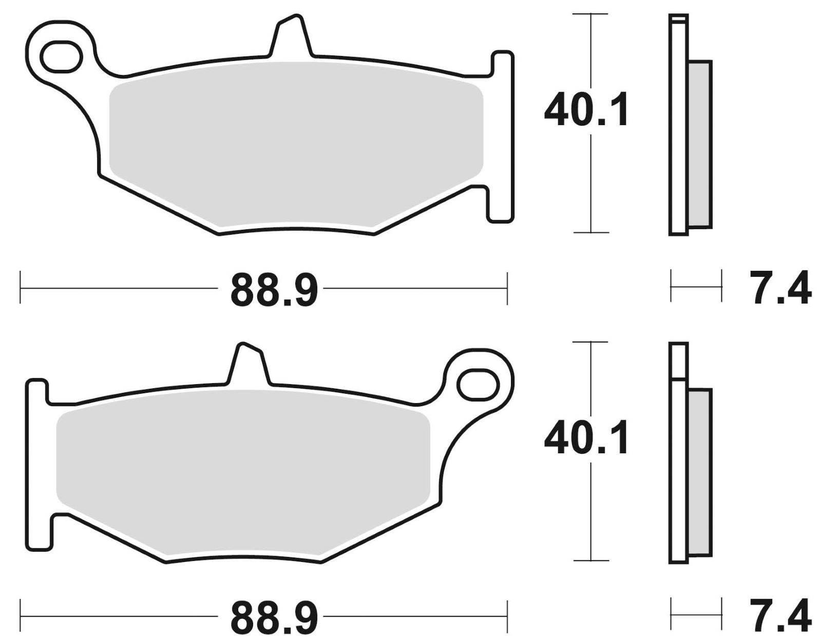 Klocki hamulcowe braking semi metallic 924sm1 - zdjęcie 2