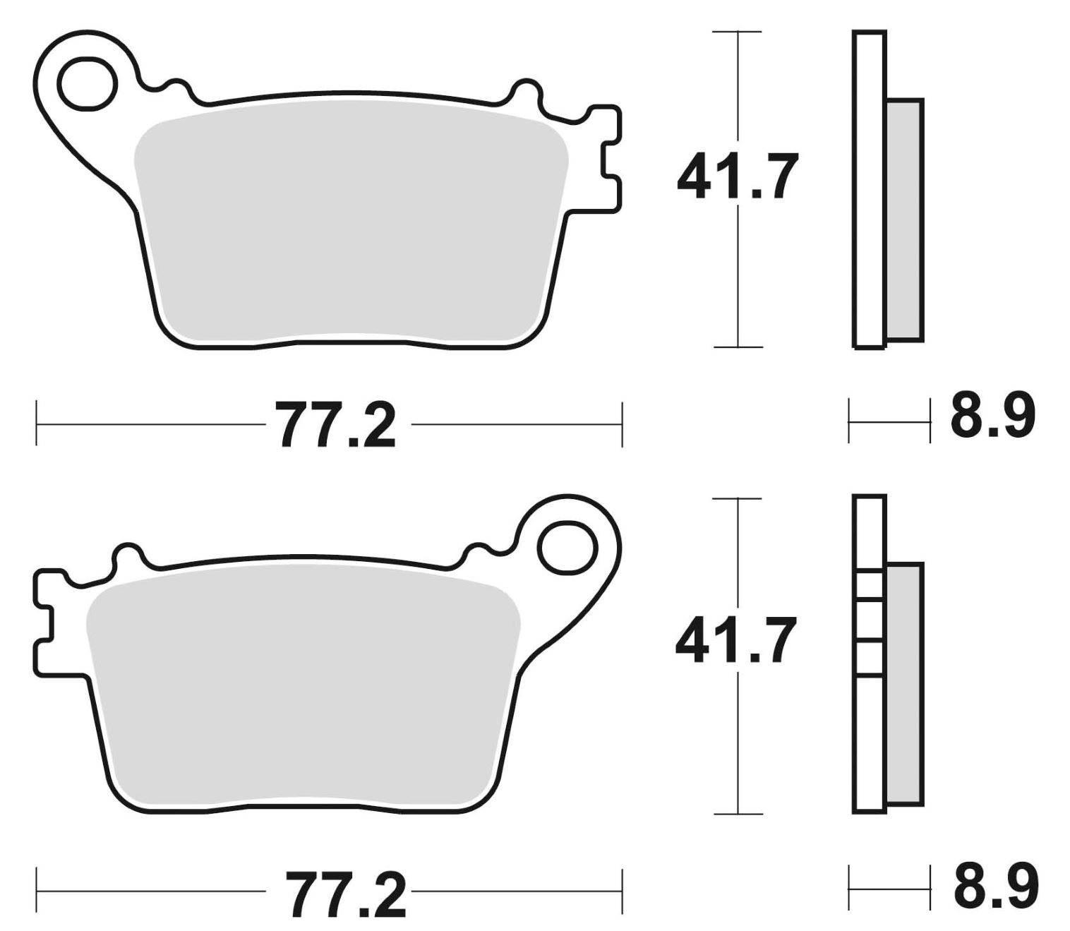 Klocki hamulcowe braking semi metallic 925sm1 - zdjęcie 2