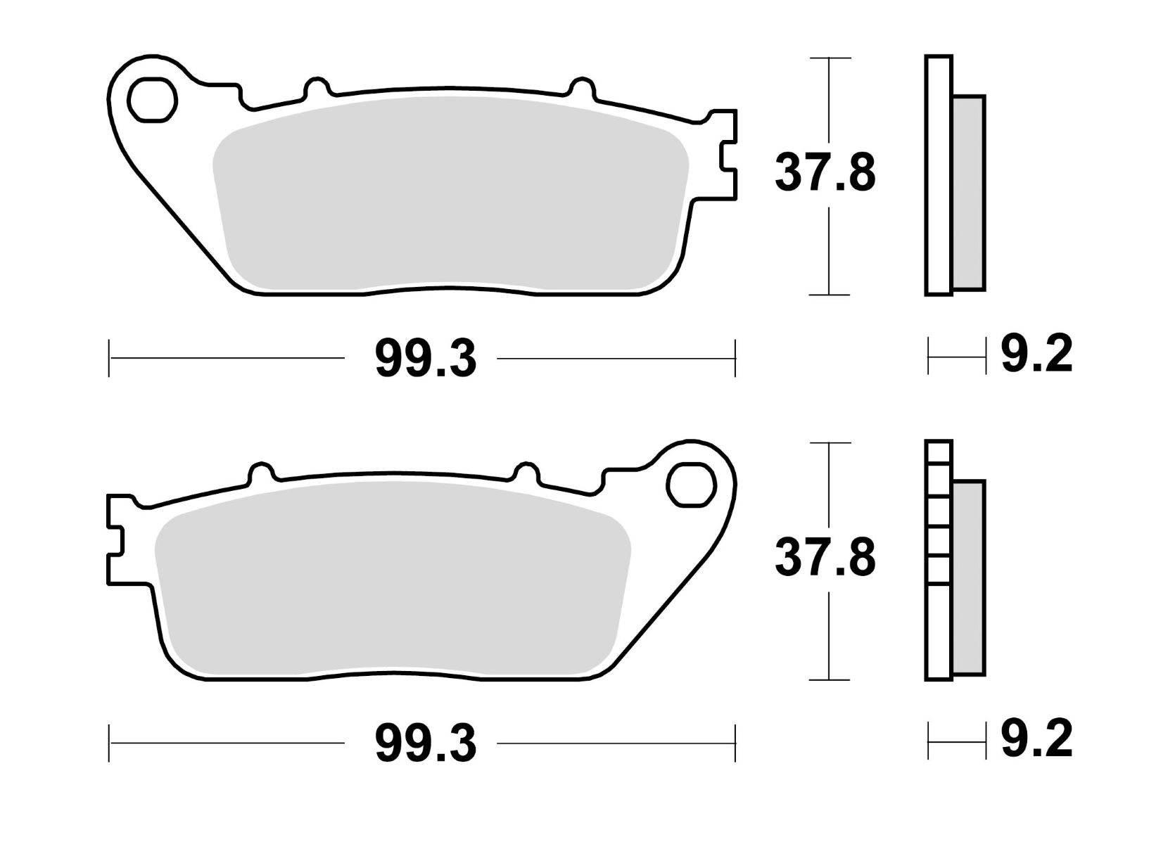 Klocki hamulcowe braking semi metallic 942sm1 - zdjęcie 2