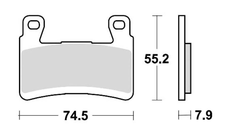 Klocki hamulcowe braking semi metallic race 959cm66 - zdjęcie 2