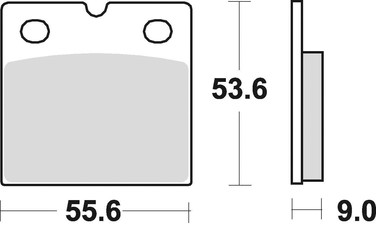 Klocki hamulcowe braking sintered 613cm56 tylne - zdjęcie 2