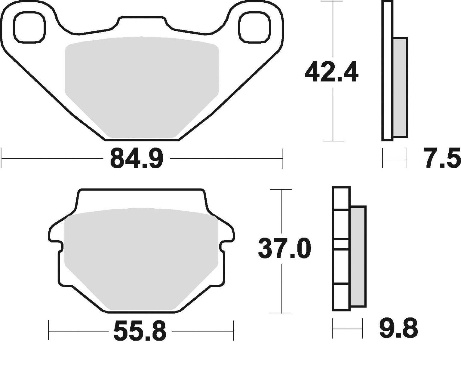 Klocki hamulcowe braking sintered 669cm44 offroad - zdjęcie 2