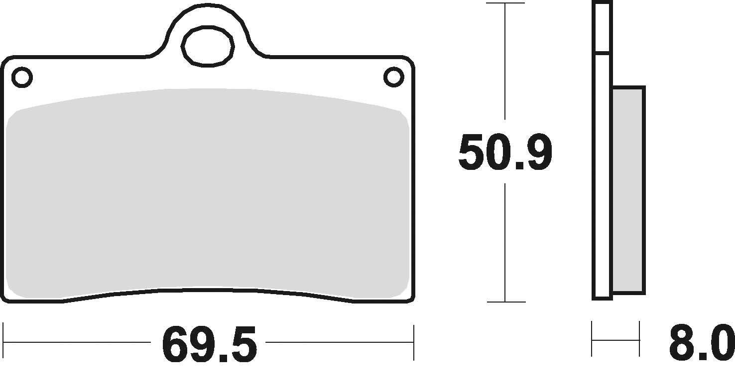 Klocki hamulcowe braking sintered 688cm55 przednie - zdjęcie 2