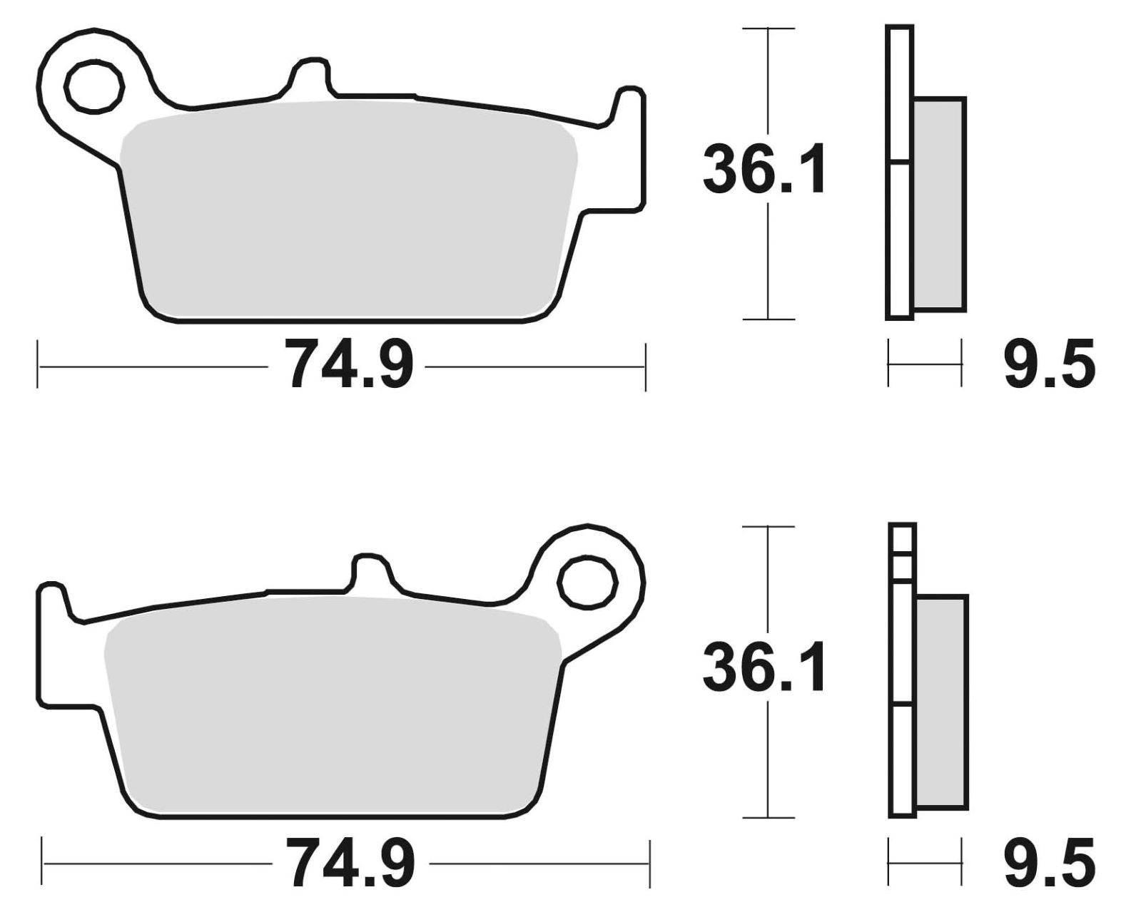 Klocki hamulcowe braking sintered 701cm44 offroad - zdjęcie 2