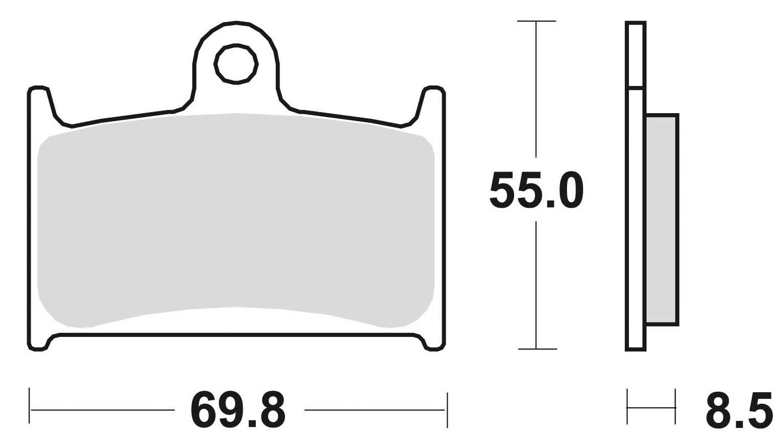 Klocki hamulcowe braking sintered 707cm55 przednie - zdjęcie 2