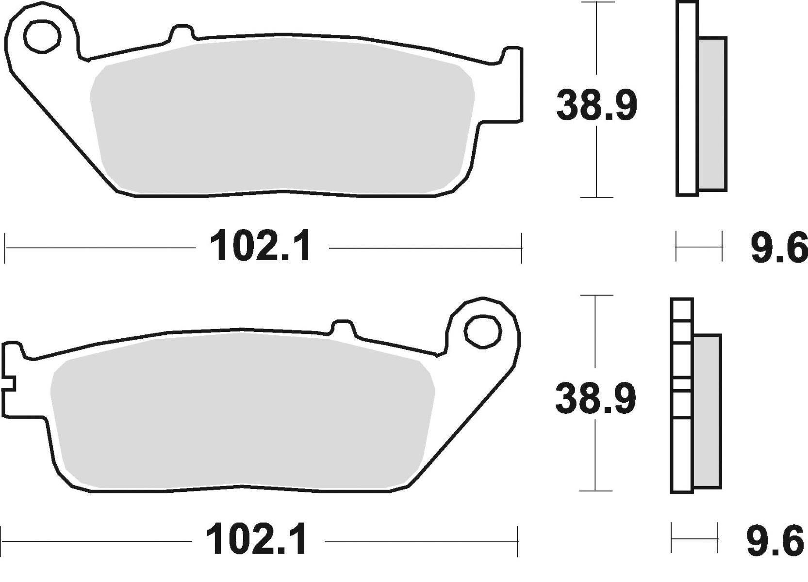 Klocki hamulcowe braking sintered 720cm56 tylne - zdjęcie 2