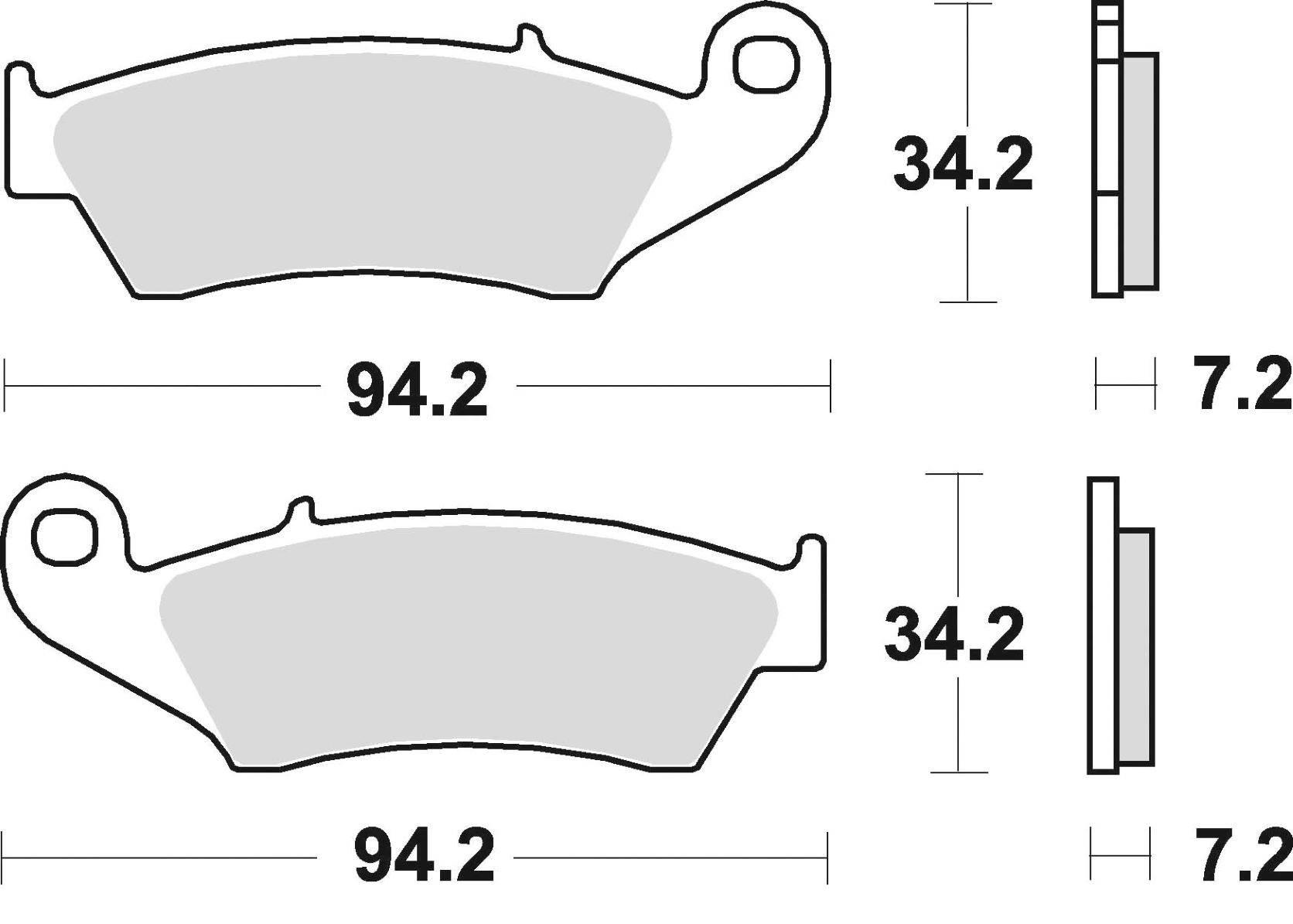 Klocki hamulcowe braking sintered 772cm46 offroad racing