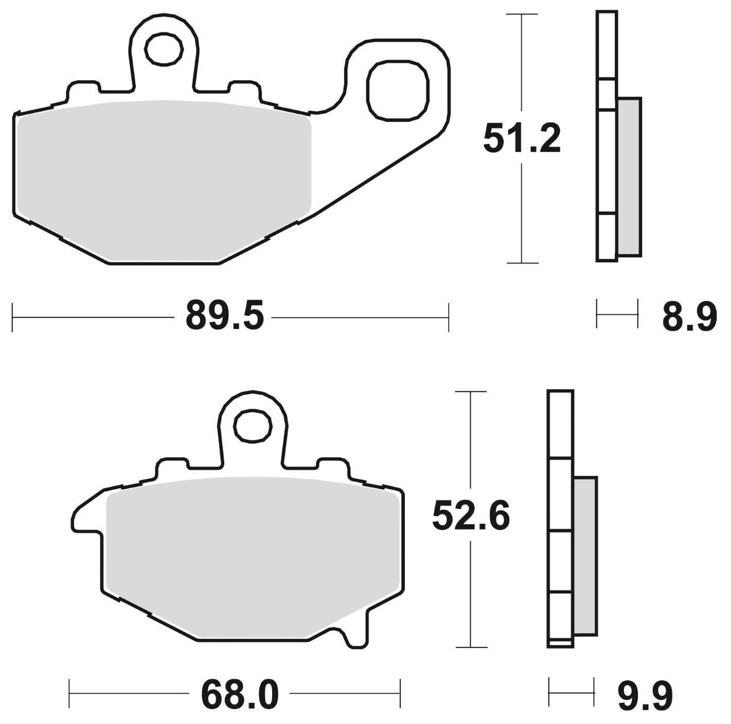 Klocki hamulcowe braking sintered 775cm56 tylne - zdjęcie 2