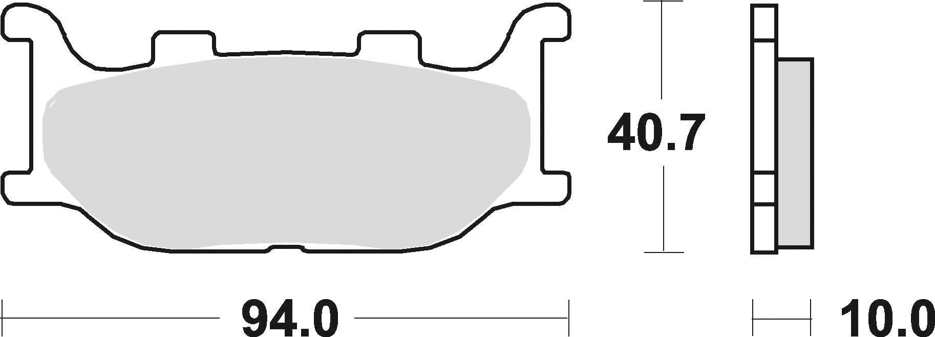 Klocki hamulcowe braking sintered 777cm55 przednie - zdjęcie 2