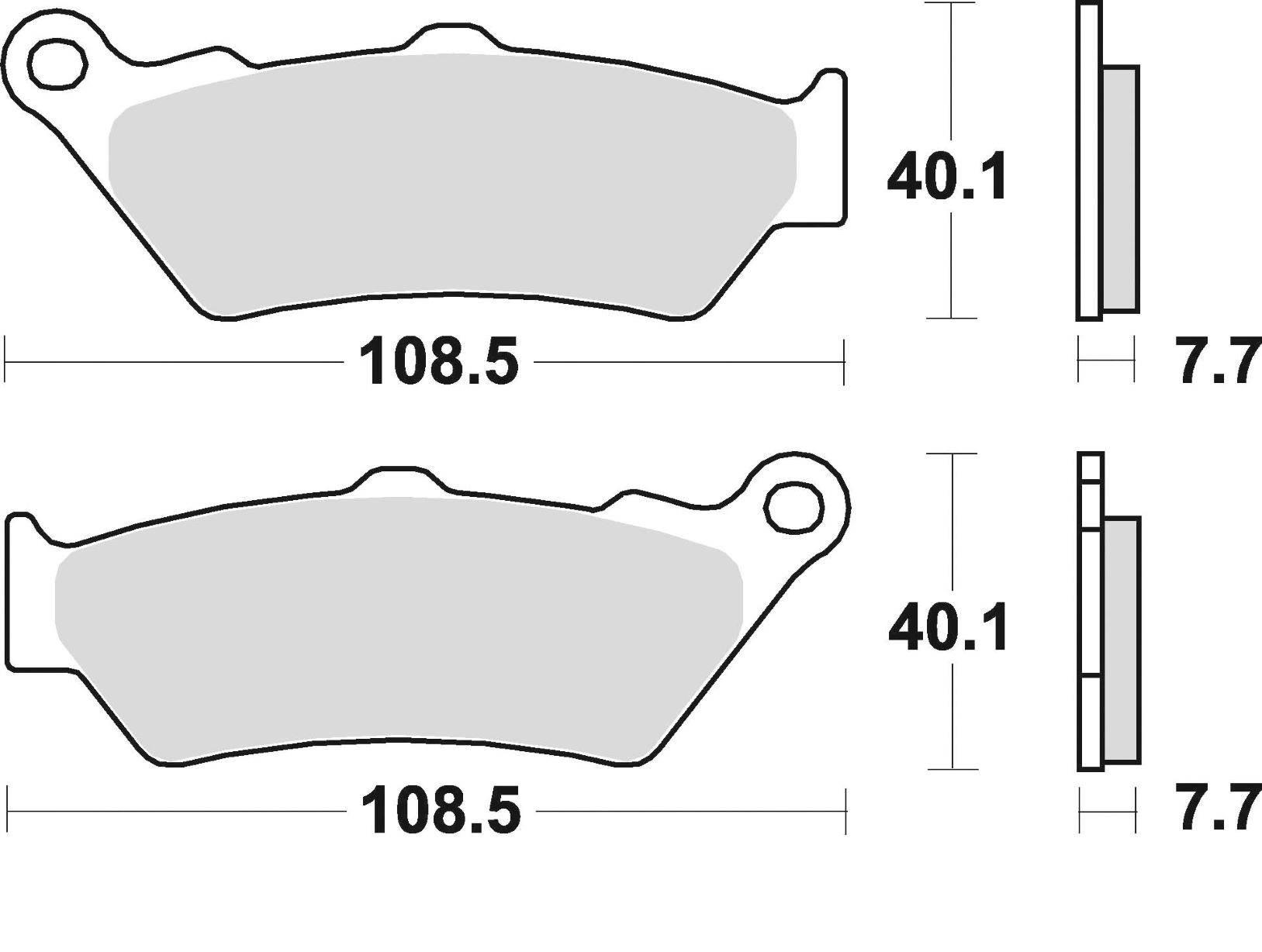 Klocki hamulcowe braking sintered 780cm55 przednie - zdjęcie 2