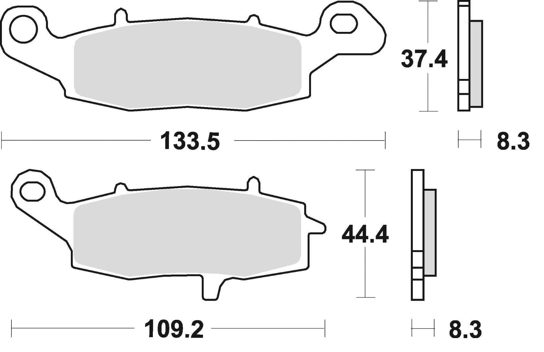 Klocki hamulcowe braking sintered 782cm55 przednie - zdjęcie 2