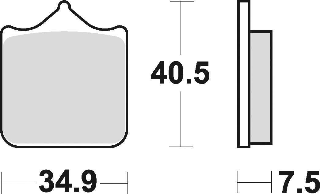 Klocki hamulcowe braking sintered 870cm55 przednie - zdjęcie 2