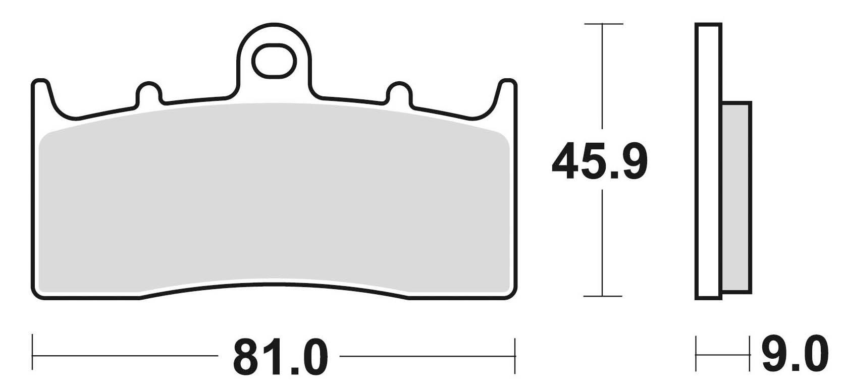 Klocki hamulcowe braking sintered 879cm55 przednie - zdjęcie 2