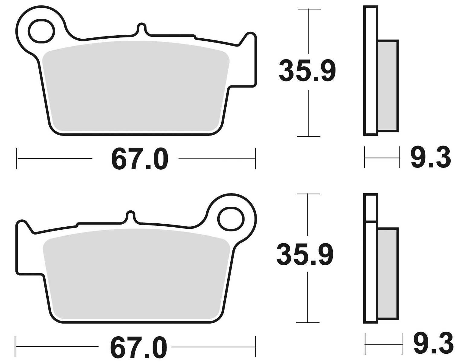 Klocki hamulcowe braking sintered 890cm44 offroad - zdjęcie 2