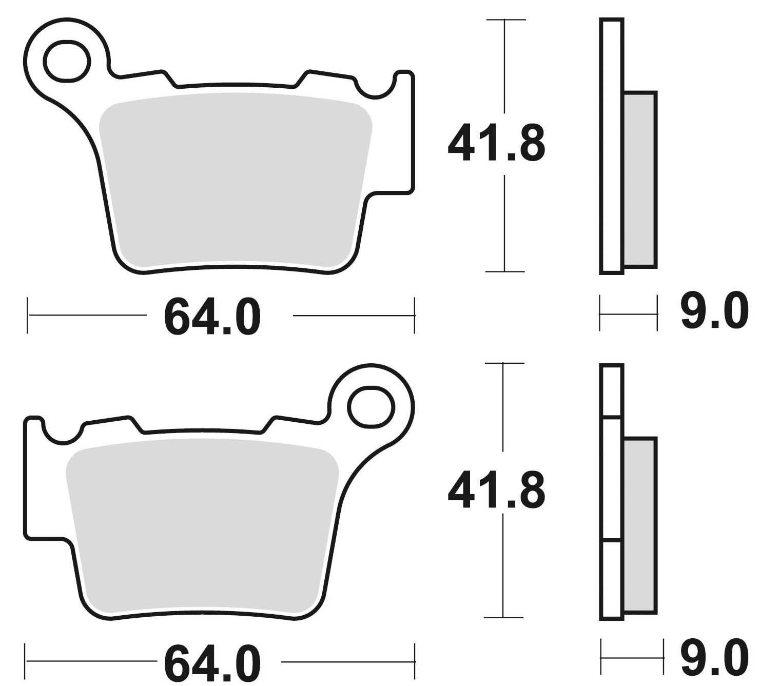 Klocki hamulcowe braking sintered 891cm44 offroad - zdjęcie 2