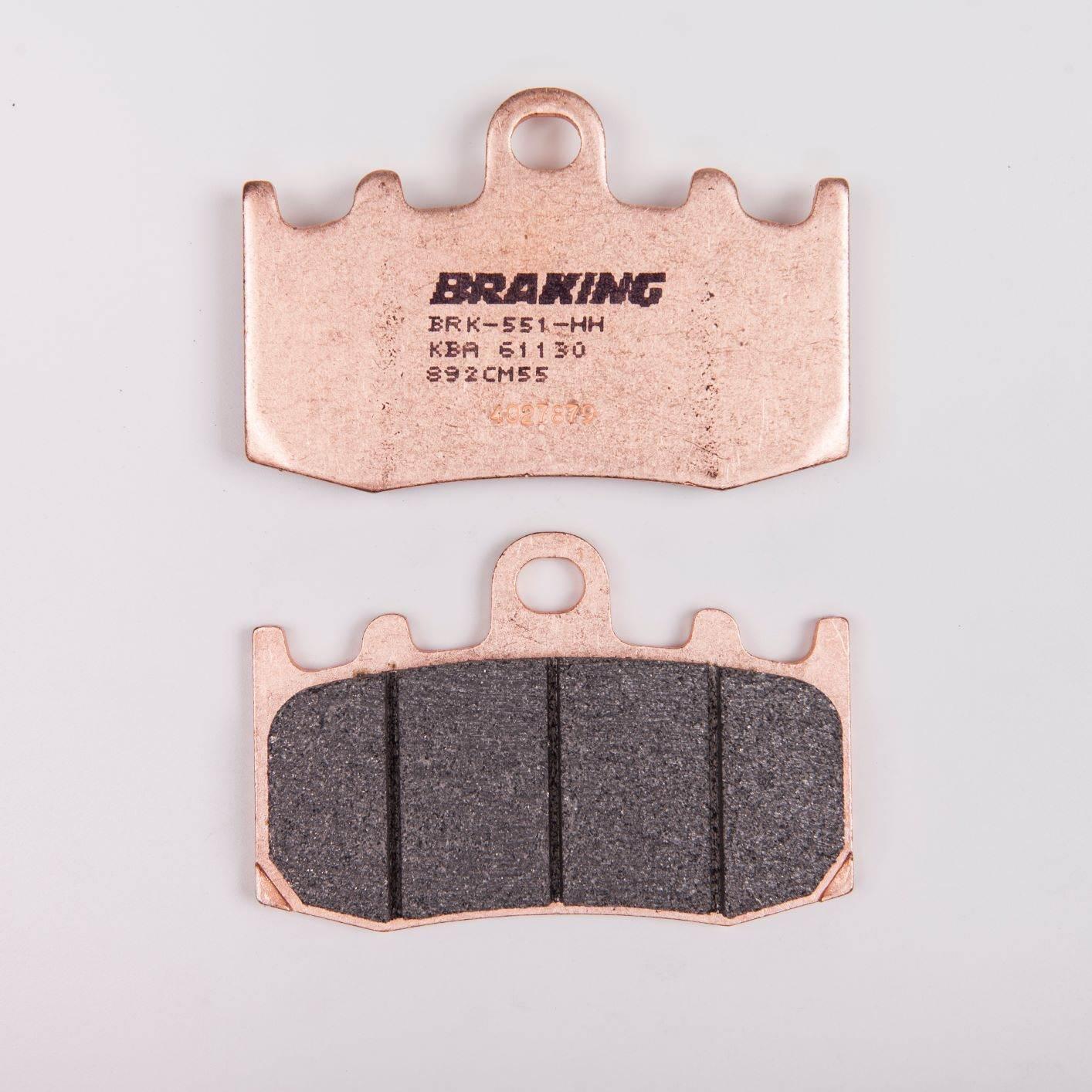 Klocki hamulcowe braking sintered 892cm55 przednie