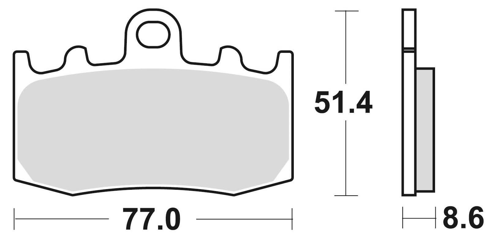 Klocki hamulcowe braking sintered 892cm55 przednie - zdjęcie 2