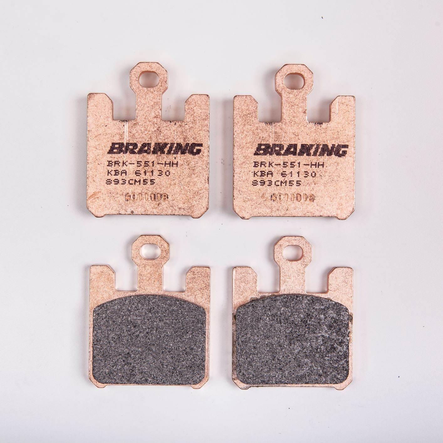 Klocki hamulcowe braking sintered 893cm55 przednie