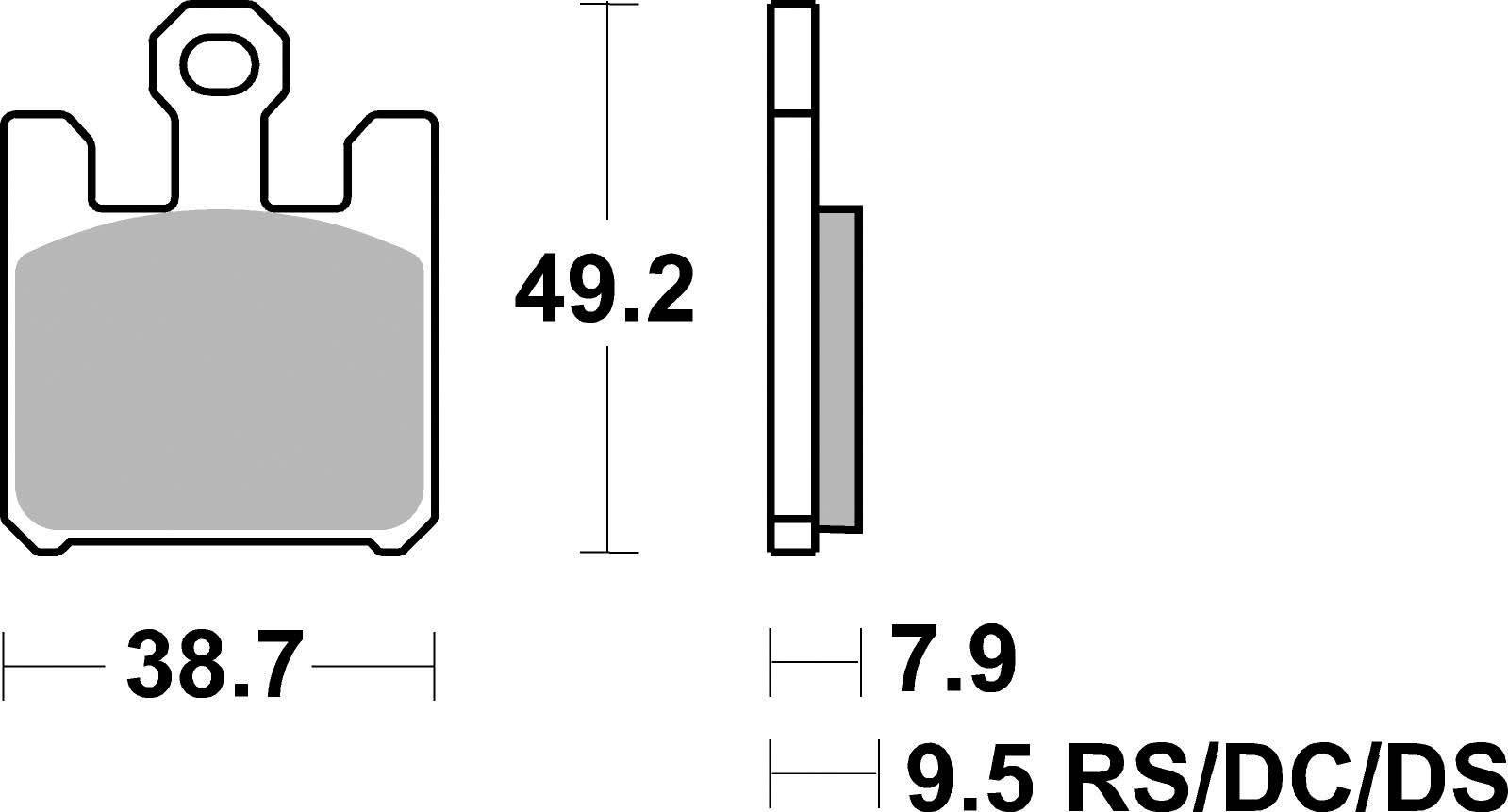 Klocki hamulcowe braking sintered 893cm55 przednie - zdjęcie 2