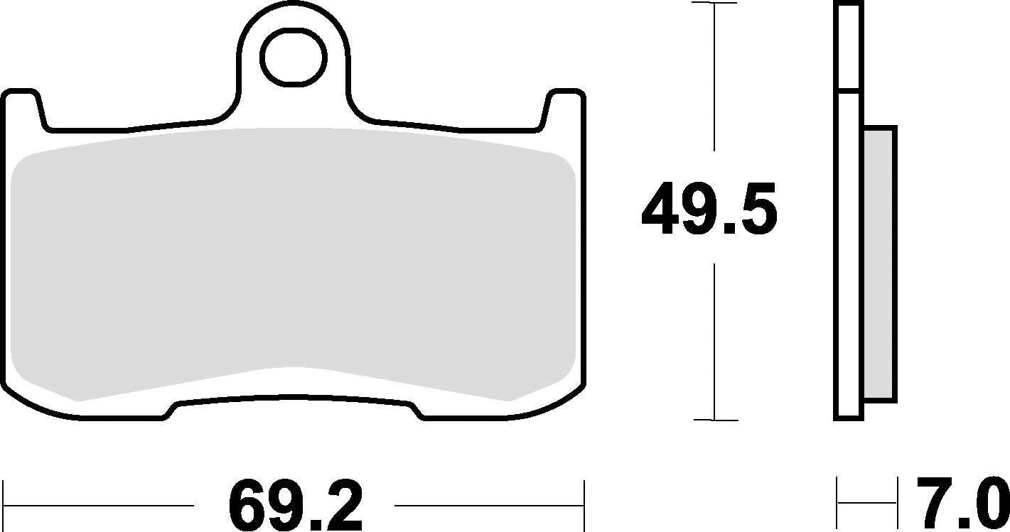 Klocki hamulcowe braking sintered 906cm55 przednie - zdjęcie 2