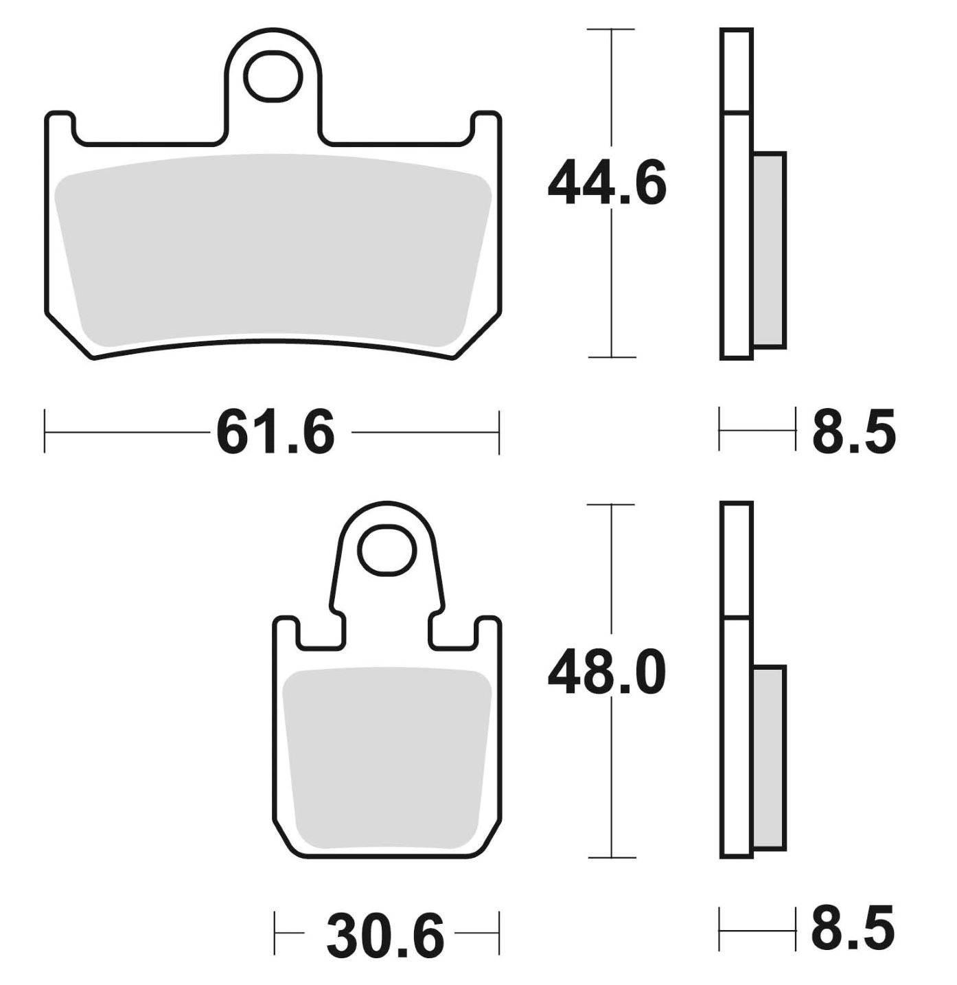Klocki hamulcowe braking sintered 928cm55 przednie - zdjęcie 2