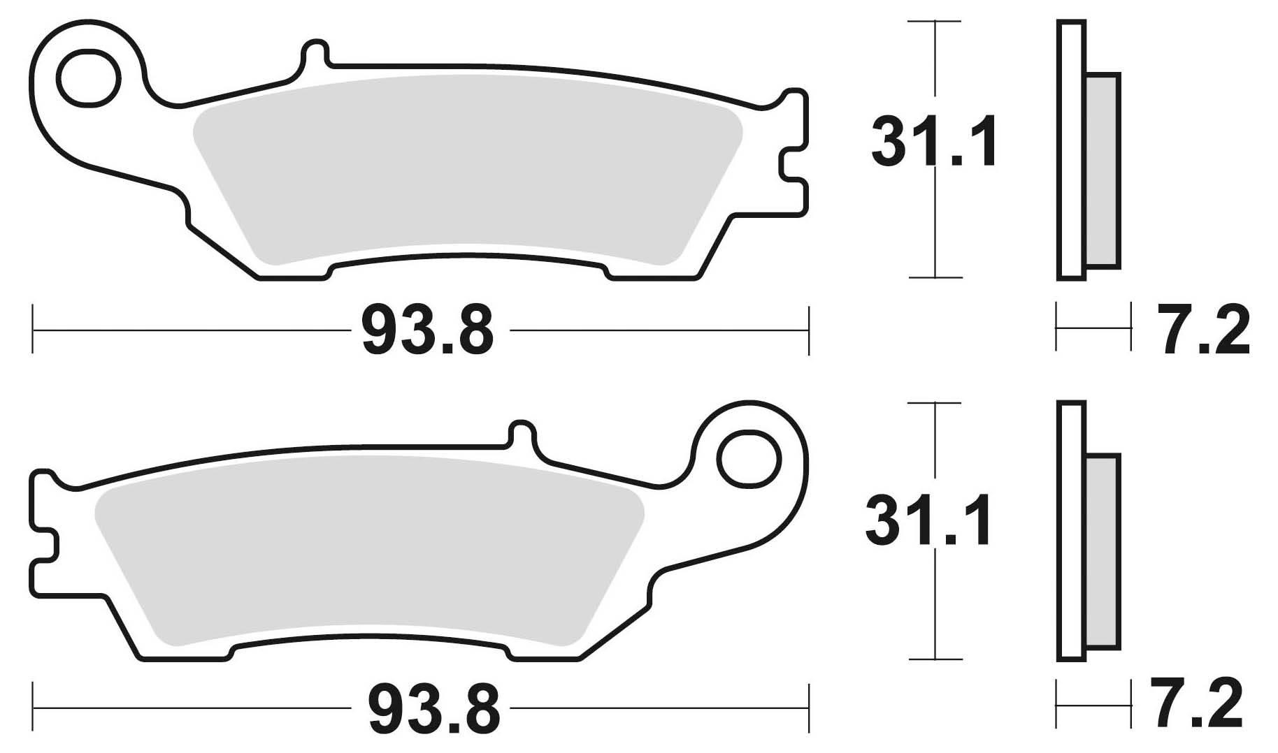 Klocki hamulcowe braking sintered 929cm44 offroad - zdjęcie 2