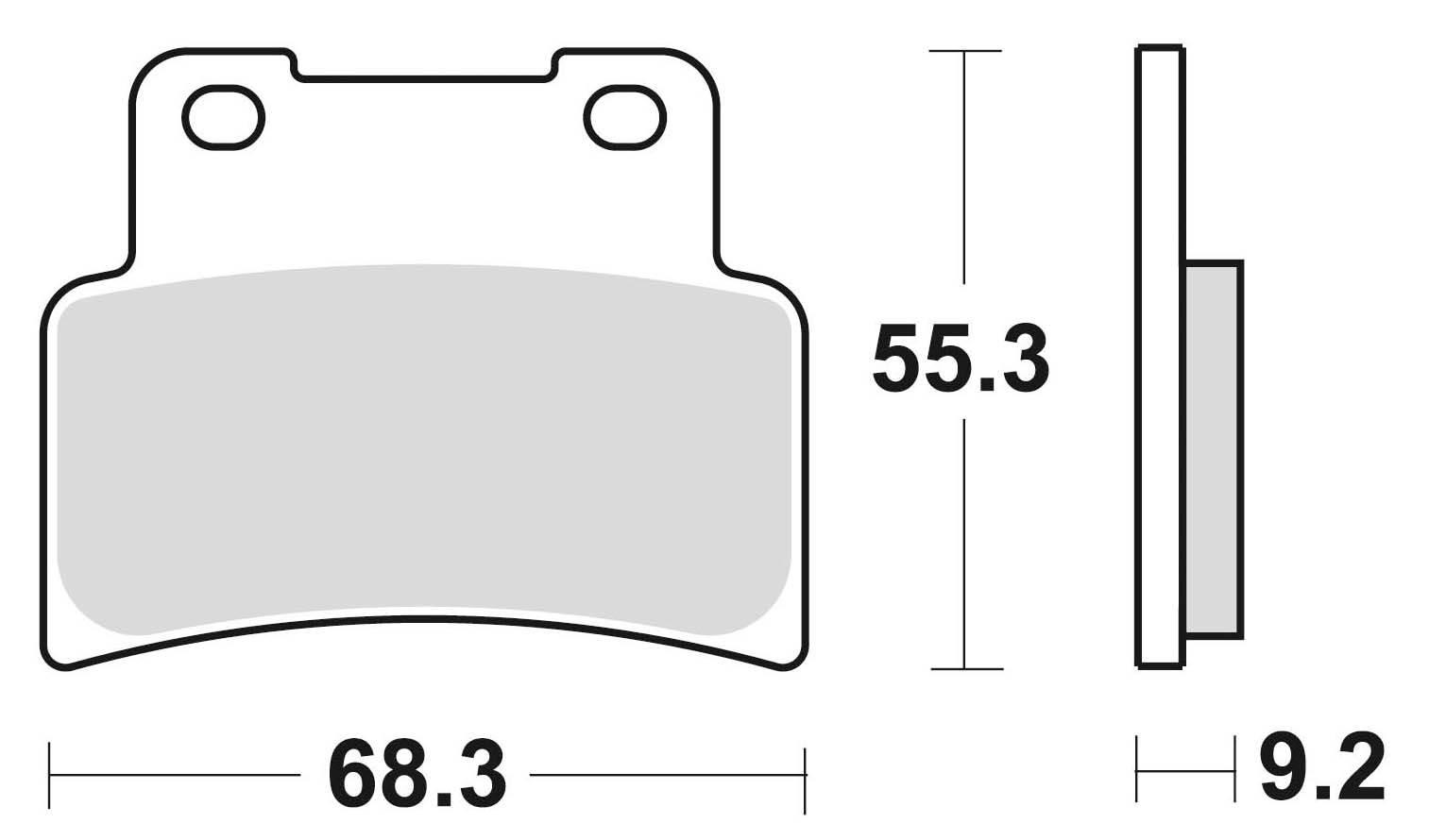 Klocki hamulcowe braking sintered 933cm55 przednie - zdjęcie 2