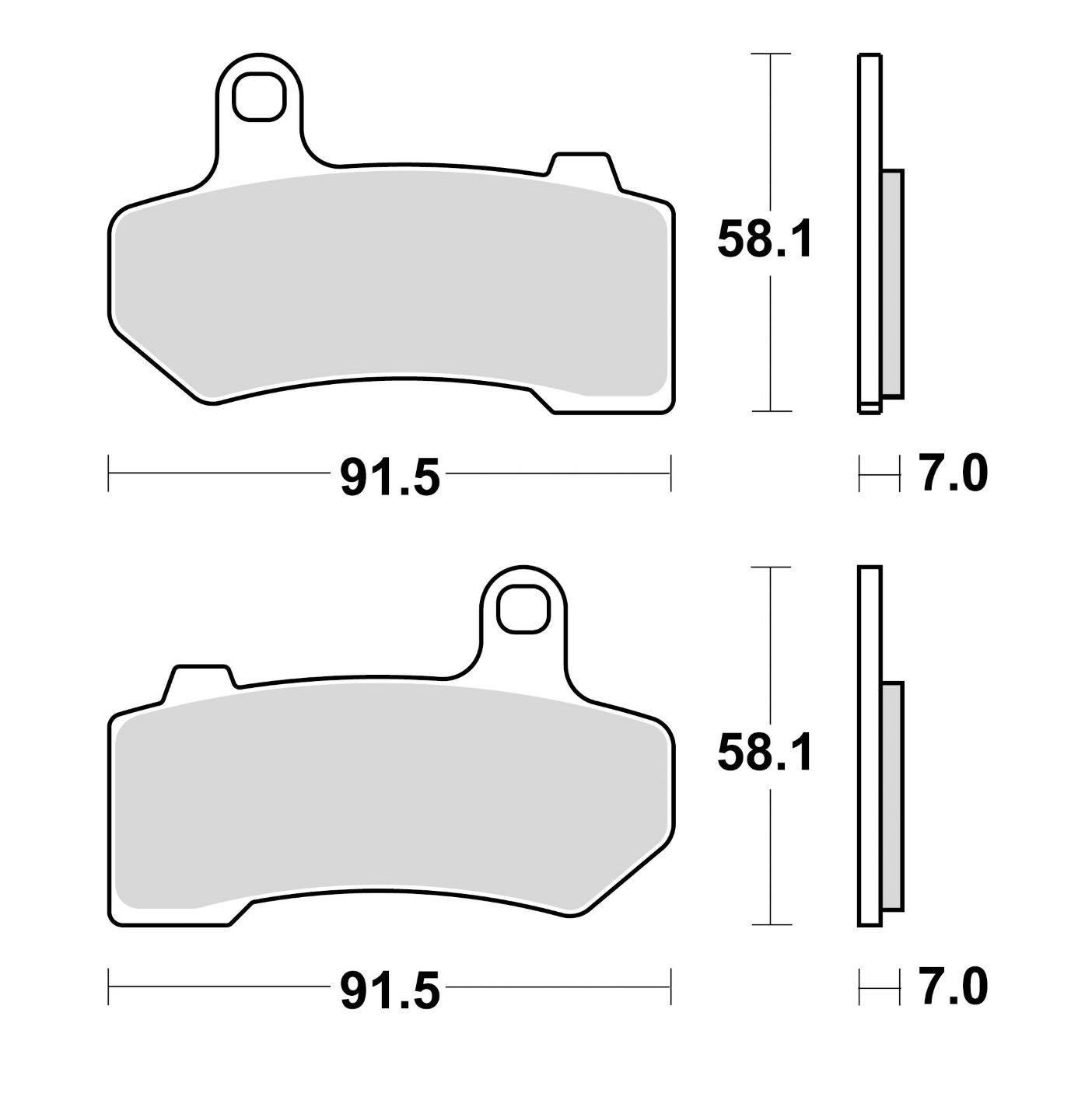 Klocki hamulcowe braking sintered 934cm77 przednie cruiser - zdjęcie 2