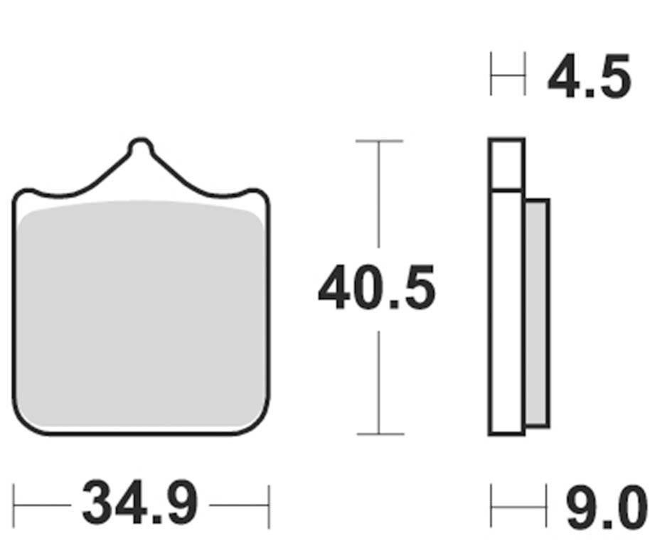 Klocki hamulcowe braking sintered 947cm55 przednie - zdjęcie 2