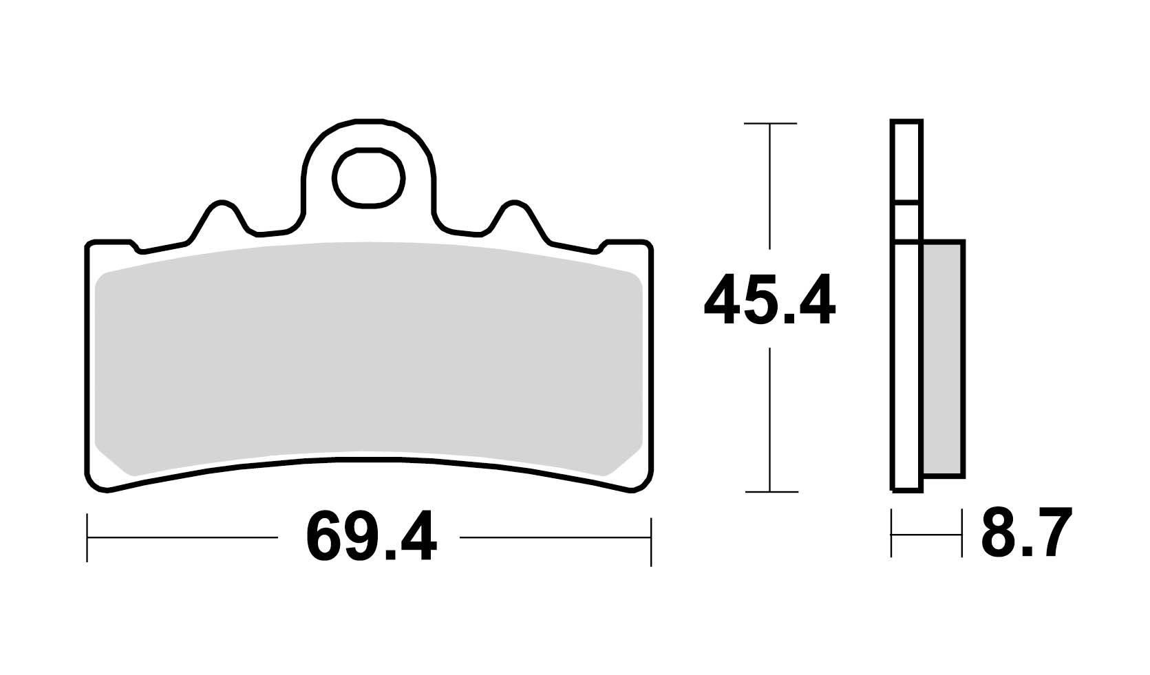 Klocki hamulcowe braking sintered 952cm55 przednie - zdjęcie 2