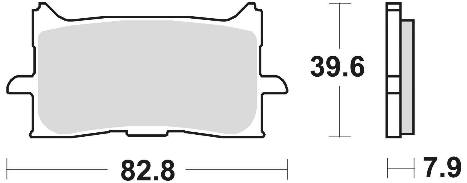 Klocki hamulcowe braking sintered 971cm55 przednie - zdjęcie 2