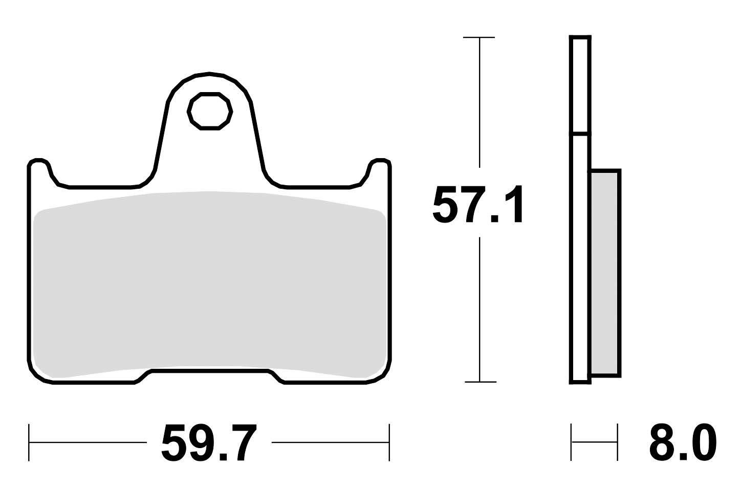 Klocki hamulcowe braking sintered 974cm88 tylne cruiser - zdjęcie 2