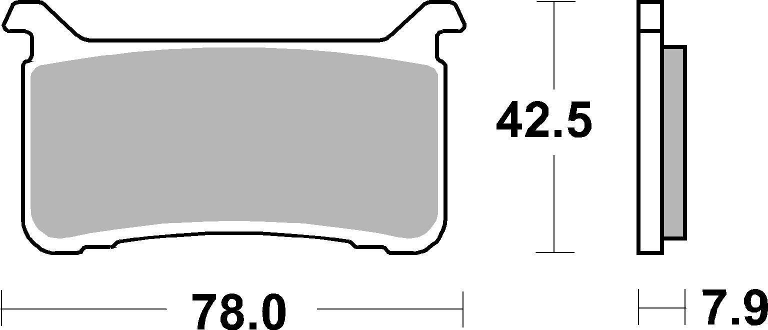Klocki hamulcowe braking sintered 978cm55 - zdjęcie 2