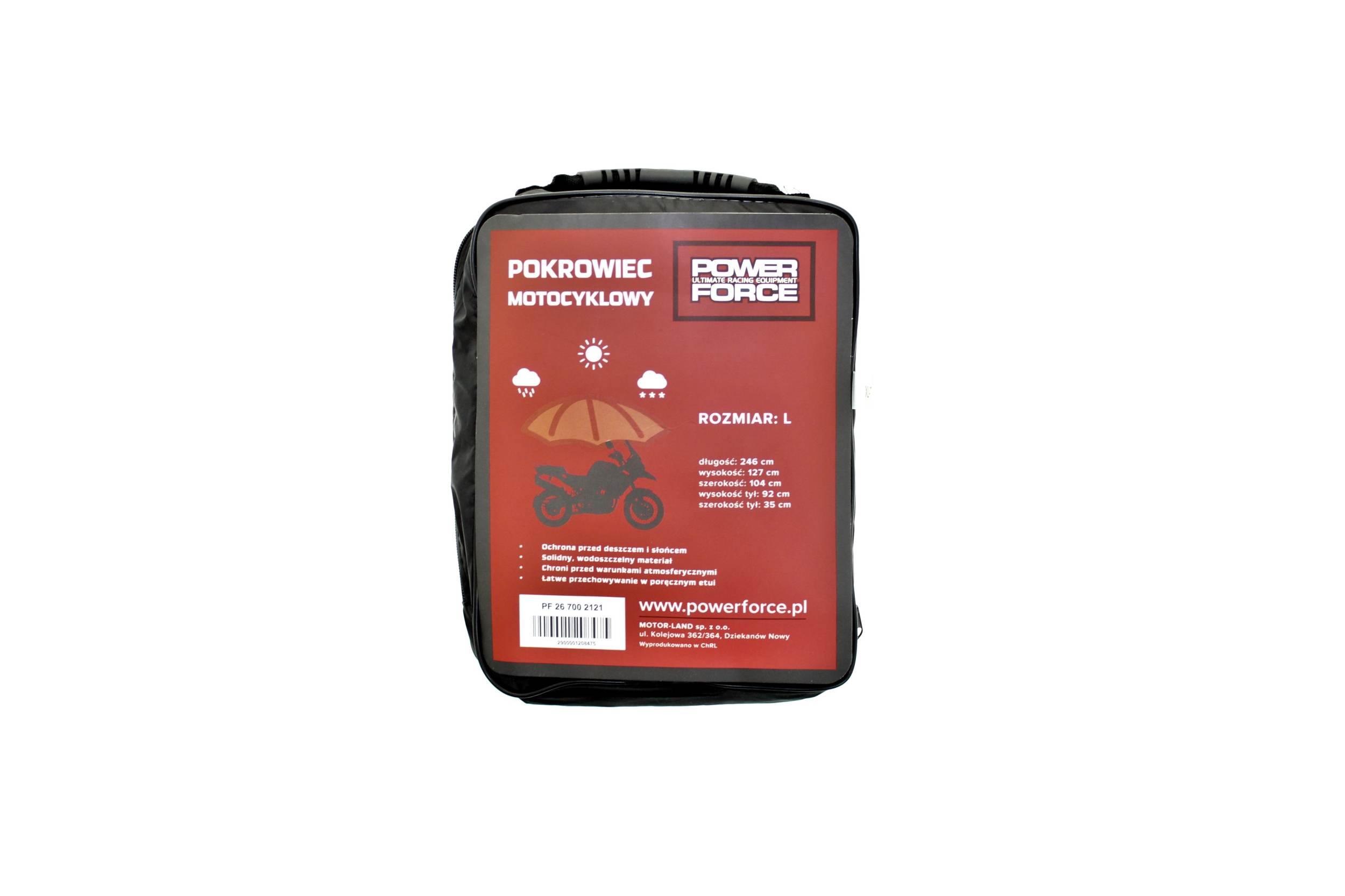 Pokrowiec motocyklowy power force rozmiar l PF 26 700 2121 - zdjęcie 2