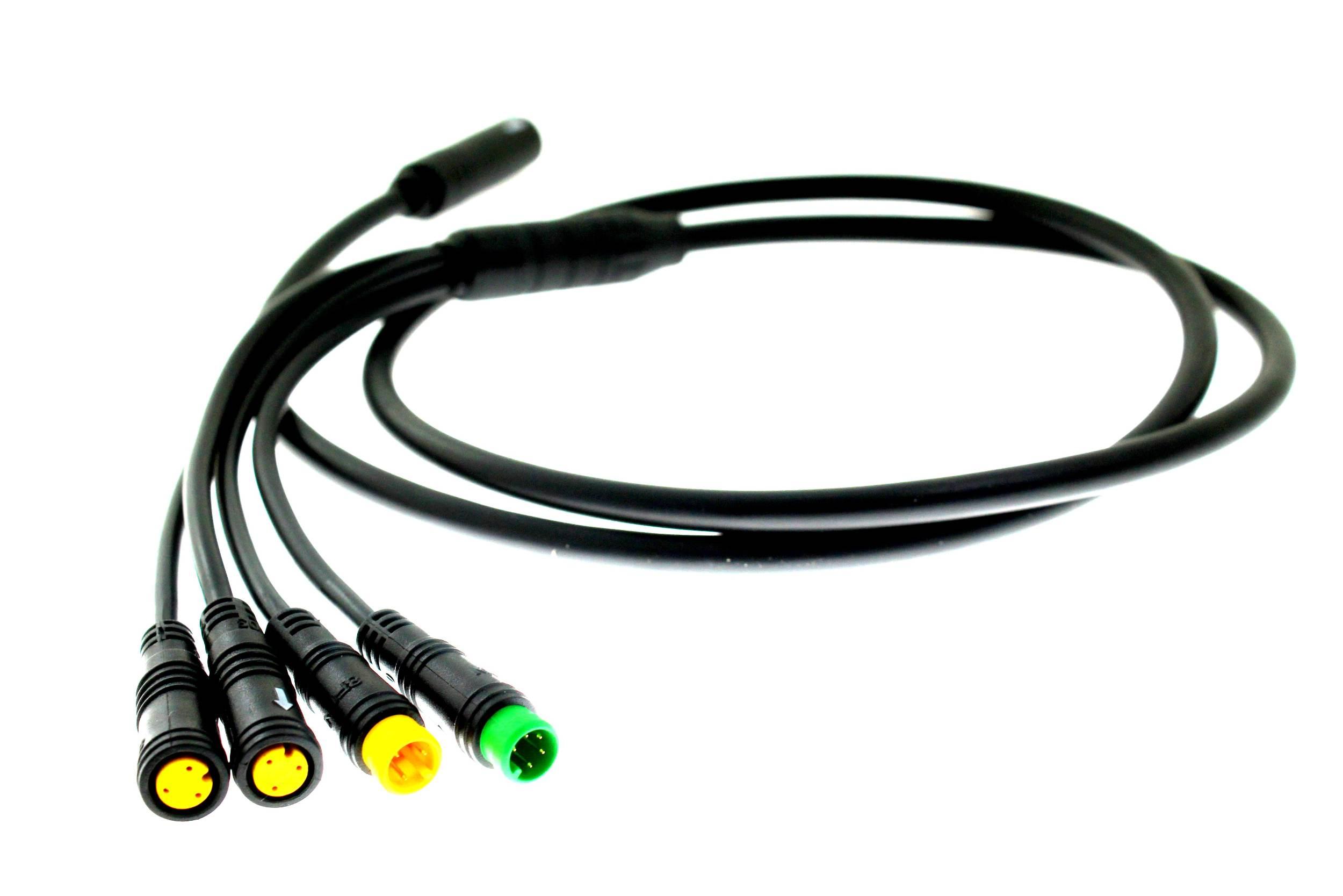 Kabel przewód e-bus bafang 1060mm 4 końcówki wyświetlacz manetka hamulce - zdjęcie 2