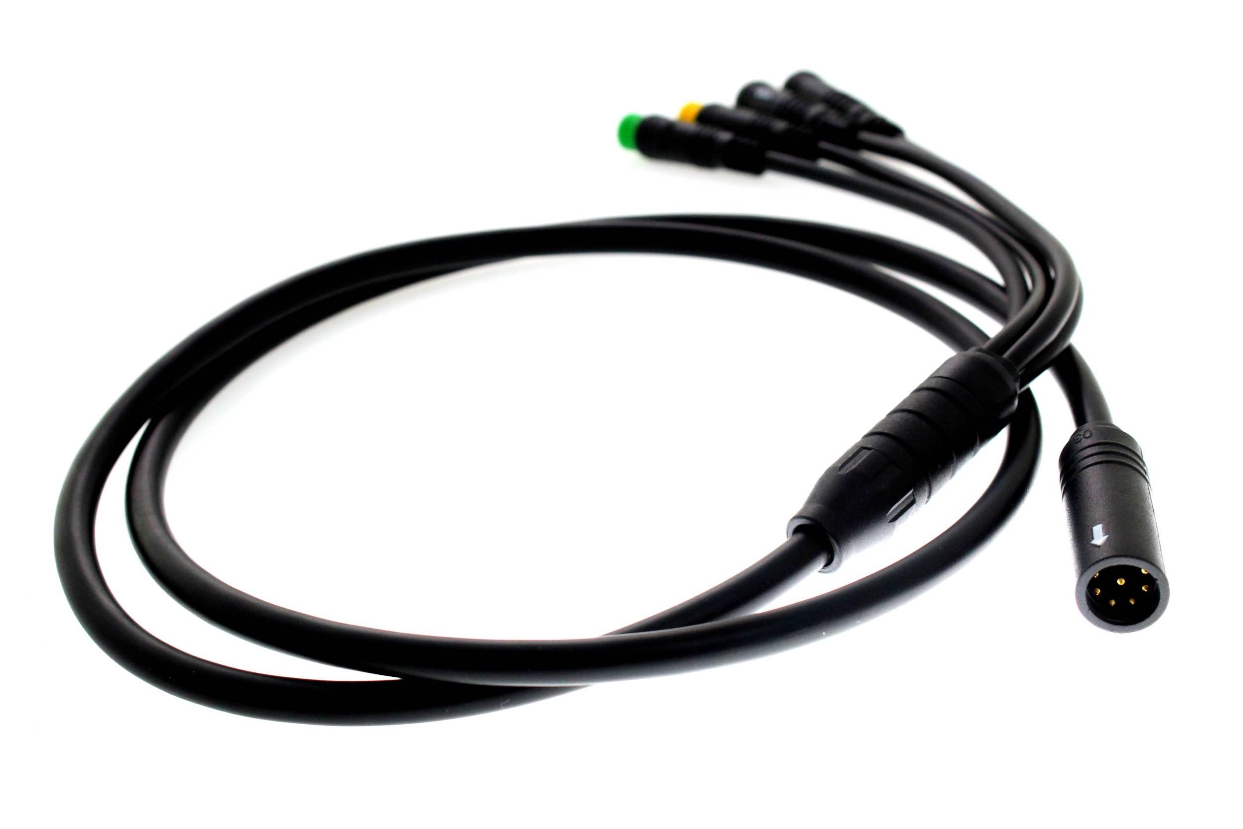 Kabel przewód e-bus bafang 1060mm 4 końcówki wyświetlacz manetka hamulce - zdjęcie 3