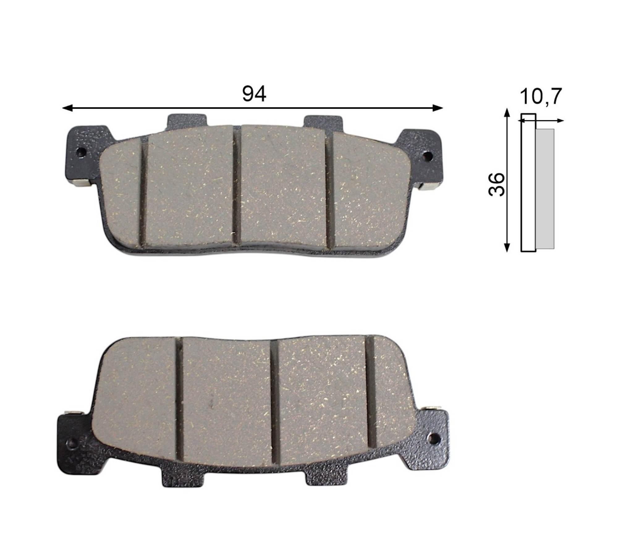 Klocki hamulcowe tylne kymco x-town 125/ x-town 125 ct e5 43105-LGE5-406 - zdjęcie 4
