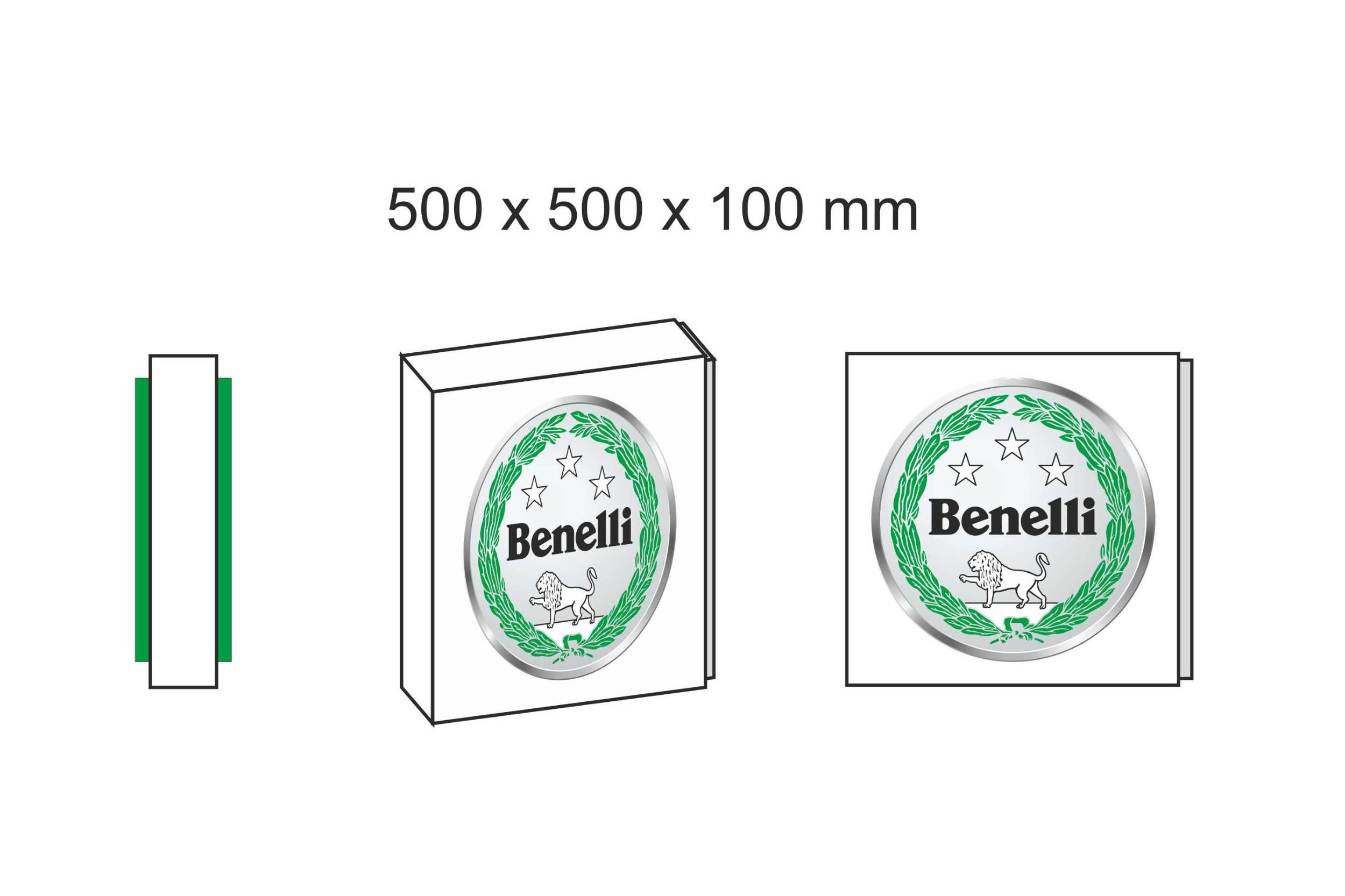 Podświetlany plafon zewnętrzny benelli 50x50 cm PLAFON BENELLI 50X50 - zdjęcie 2