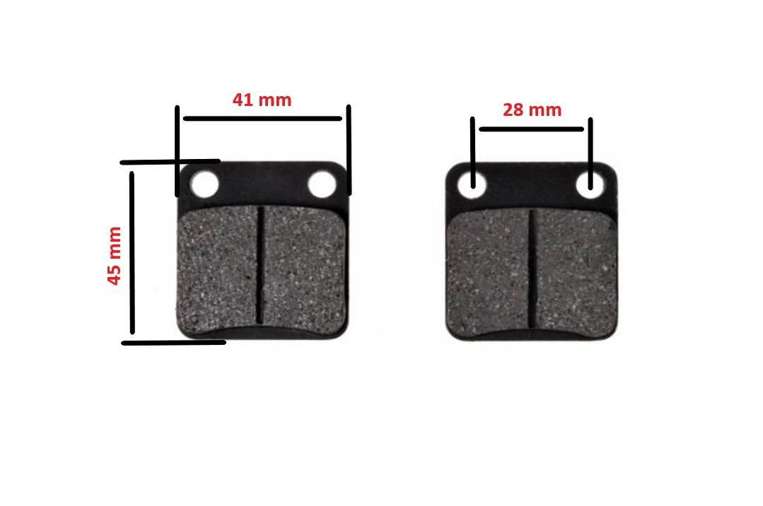 Klocki hamulcowe power force tylne atv 150 41x45x7,0mm PF 22 510 0009 - zdjęcie 2